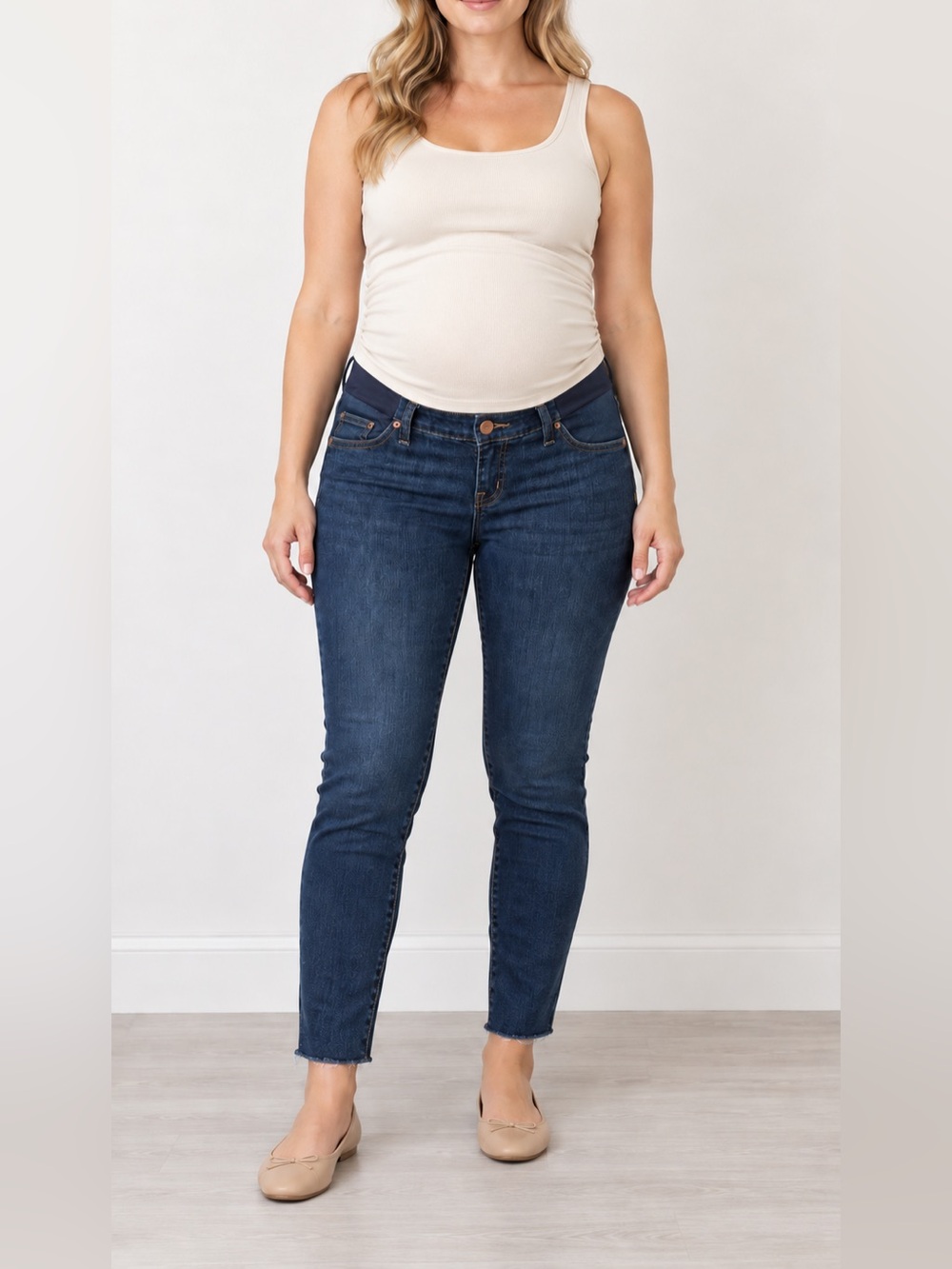 Like New! Madewell Maternity Skinny Jeans Size 28 Dark Wash Under Bump